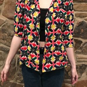 1940s Art Deco Rayon Jacket Blazer TRUE VINTAGE